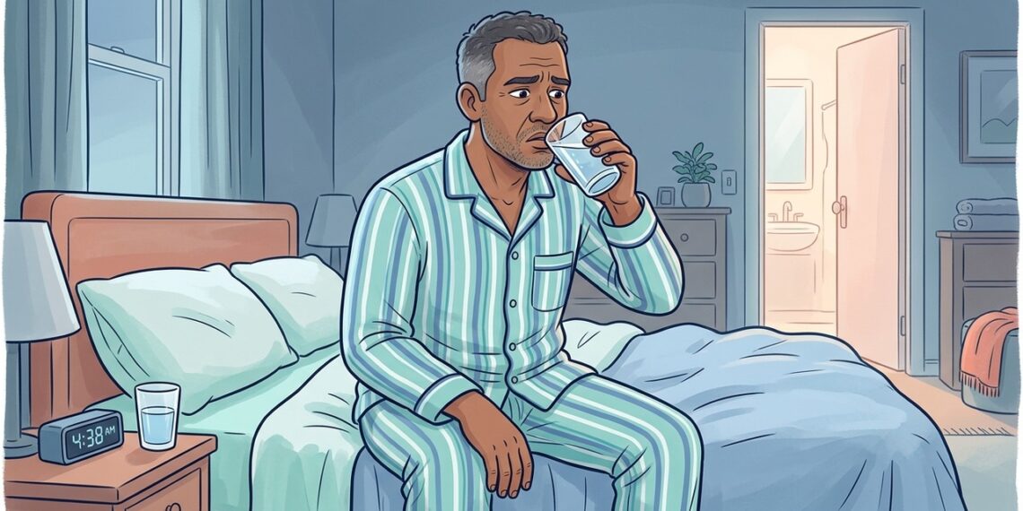 Acordar com a boca seca e sede intensa durante a madrugada com frequência pode ser um dos primeiros sinais de diabetes tipo 2
