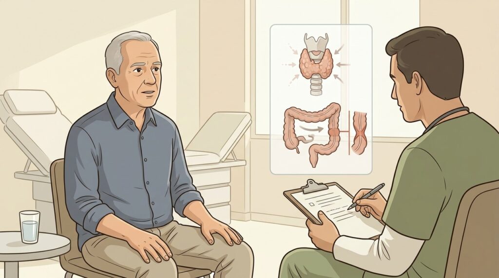 Mudança persistente do hábito intestinal após os 50 anos merece investigação médica.