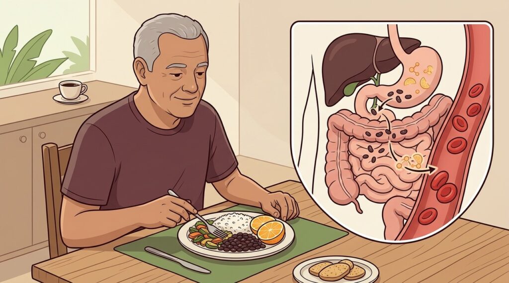 Arroz, feijão e frutas cítricas formam uma combinação favorável ao ferro.