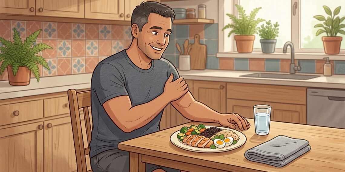 Como o consumo de proteínas afeta a massa muscular e a saciedade