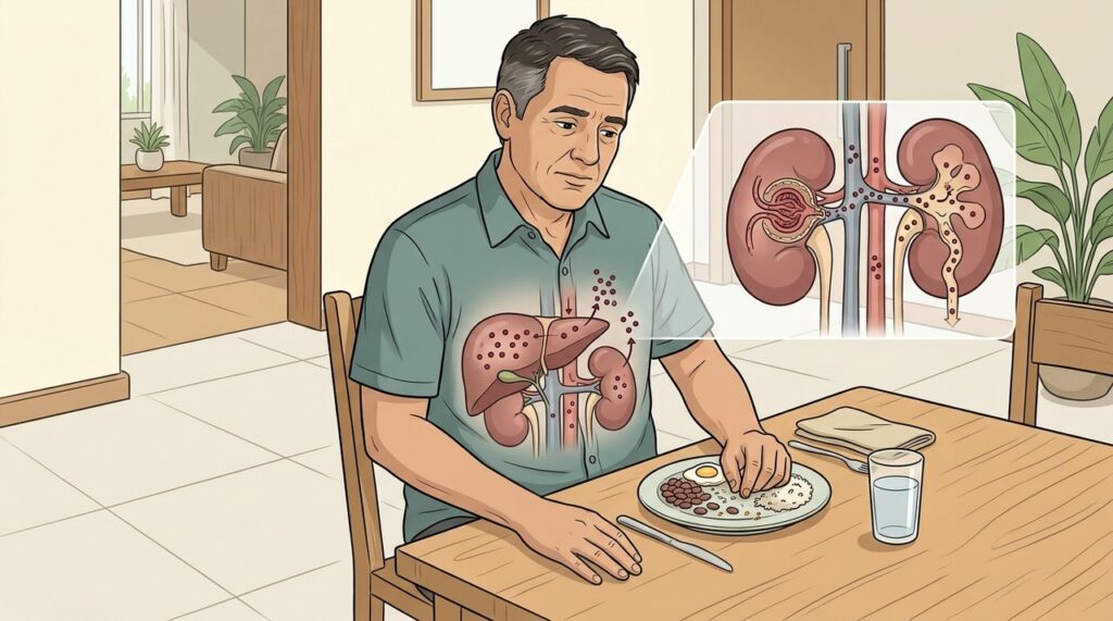 Fígado e rins controlam produção e perda de proteínas importantes do sangue.