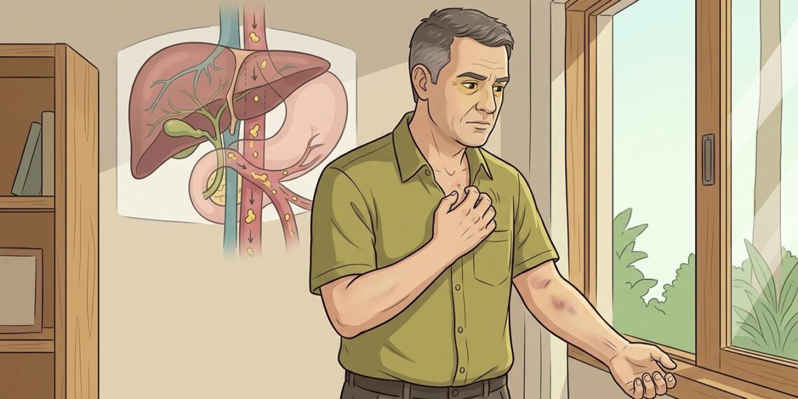5 sinais de problema no fígado visíveis na pele