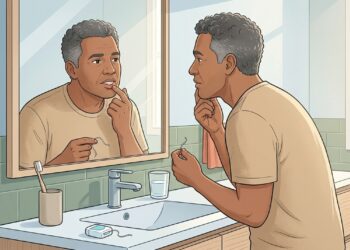 Sangrar na gengiva ao escovar os dentes com frequência pode ser um dos primeiros sinais de doença periodontal