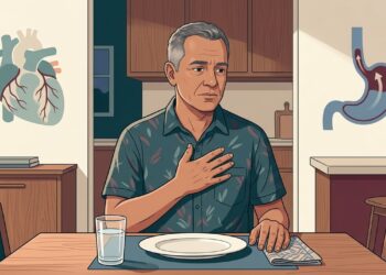 Dor no peito recorrente quando a avaliação cardiológica e gastroenterológica é recomendada