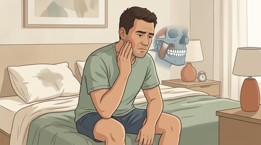 Apertar ou ranger os dentes à noite sobrecarrega músculos, articulação e esmalte dentário.