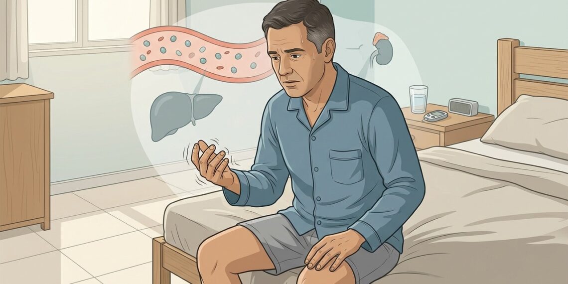 Tremor nas mãos ao acordar nem sempre significa nervosismo: em muitos casos é o corpo indicando queda da glicose durante a noite