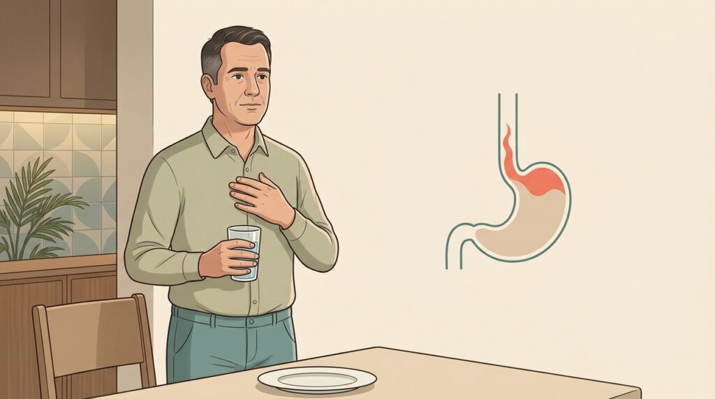 Queimação repetida no peito após comer merece avaliação quando se torna frequente.
