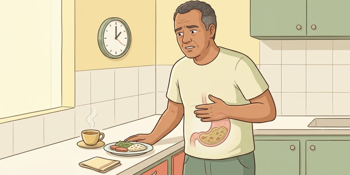 Sensação de comida parada no estômago por horas pode ir além de uma digestão lenta