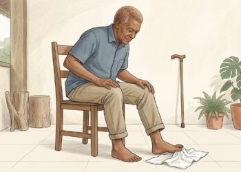 Como fortalecer os músculos dos pés para prevenir quedas na terceira idade?