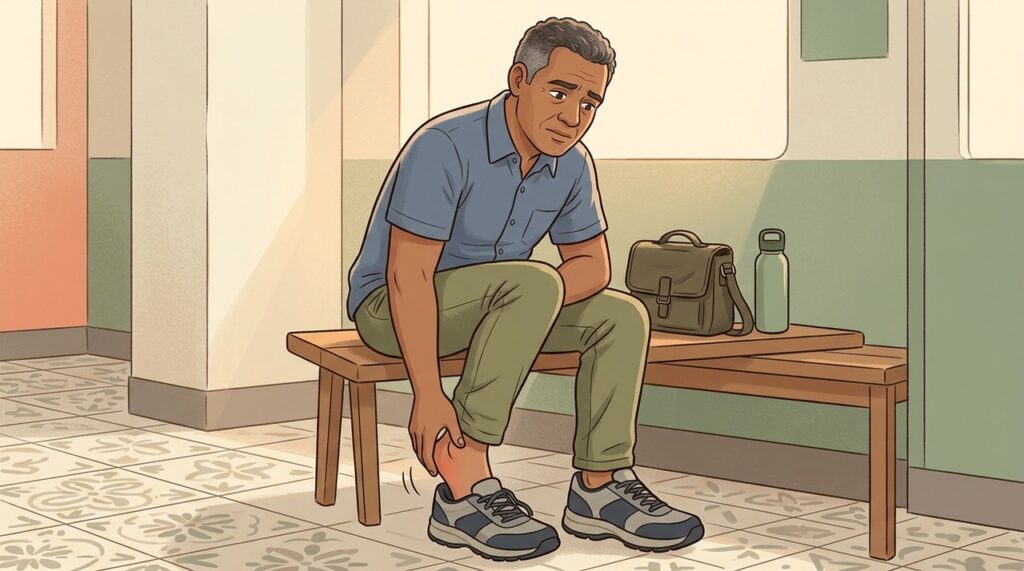Horas em pé podem fazer o desconforto no calcanhar voltar ao fim do dia.