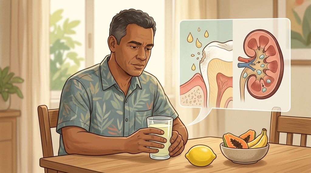 O hábito pode ajudar na hidratação, mas exige cuidado com dentes e refluxo.