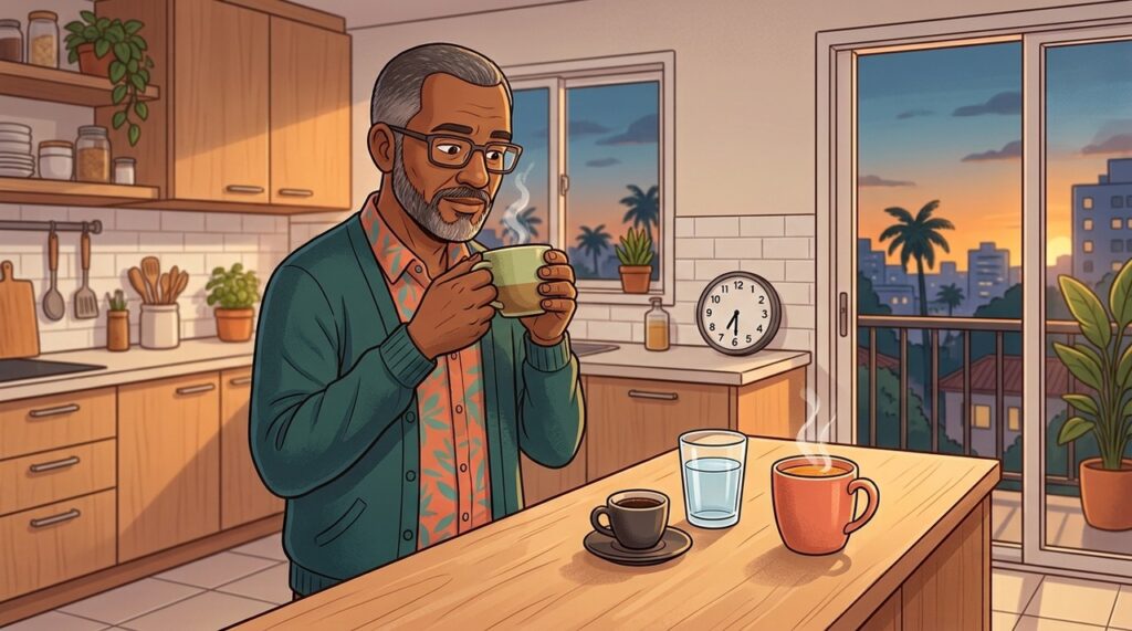 O chá verde tem menos cafeína que o café, mas ainda pode atrapalhar o sono.