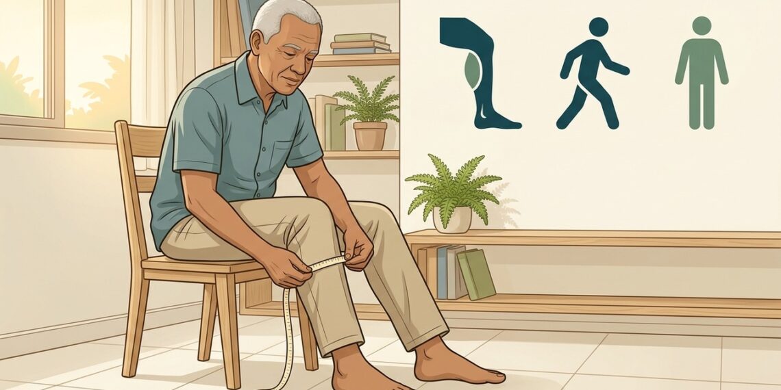 Por que a circunferência da panturrilha é um indicador fundamental de saúde muscular no envelhecimento?