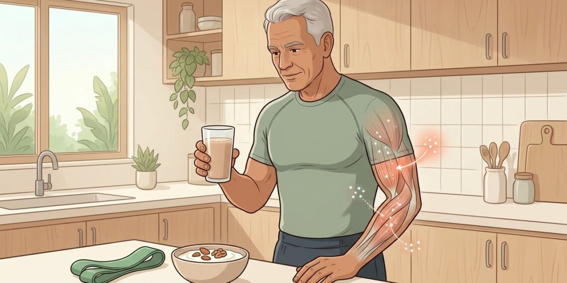 Qual tipo de proteína é melhor aproveitado pelos músculos após os 60 e é o mais recomendado para evitar a sarcopenia