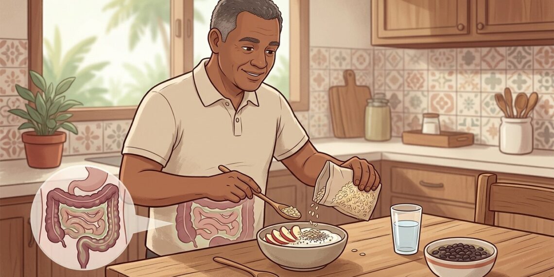 O colesterol alto em adultos e idosos não se deve apenas ao consumo de gordura saturada, mas também ao baixo consumo de fibras solúveis, que reduzem a reabsorção do colesterol no intestino