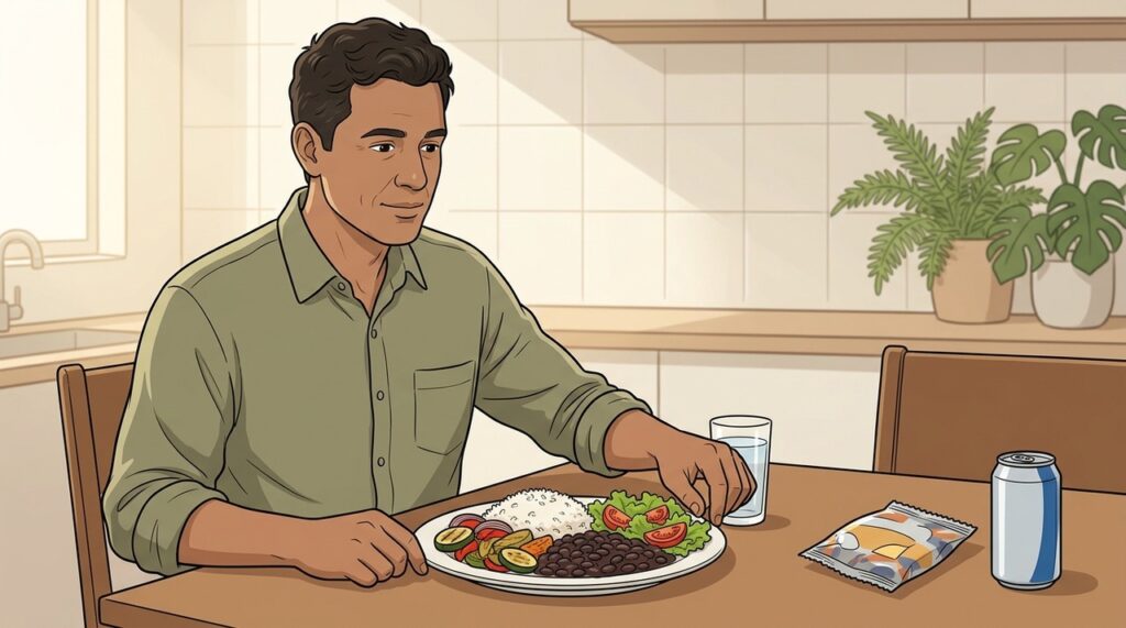 Reduzir a presença de ultraprocessados no prato favorece uma alimentação de melhor qualidade.
