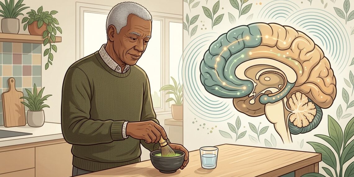 Chá verde e memória: o que um estudo recente investigou sobre função cognitiva em pessoas com declínio leve