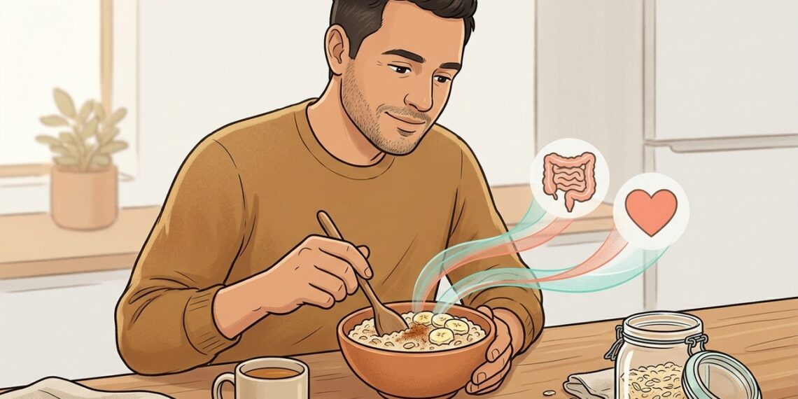 Como o consumo diário de aveia afeta a saúde intestinal e os níveis de colesterol