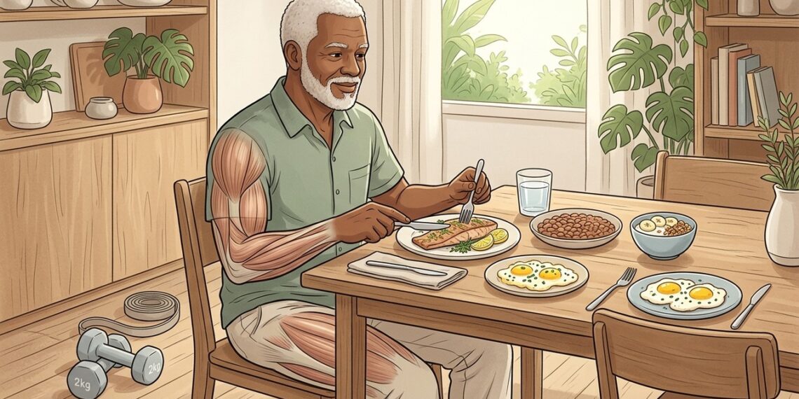 Proteína e perda de massa muscular após os 60: qual a ingestão diária recomendada para preservar a força?