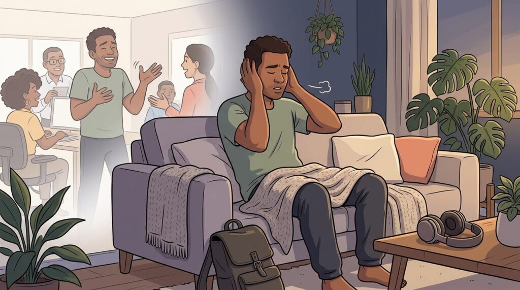 O esforço para parecer socialmente adequado pode gerar exaustão prolongada.