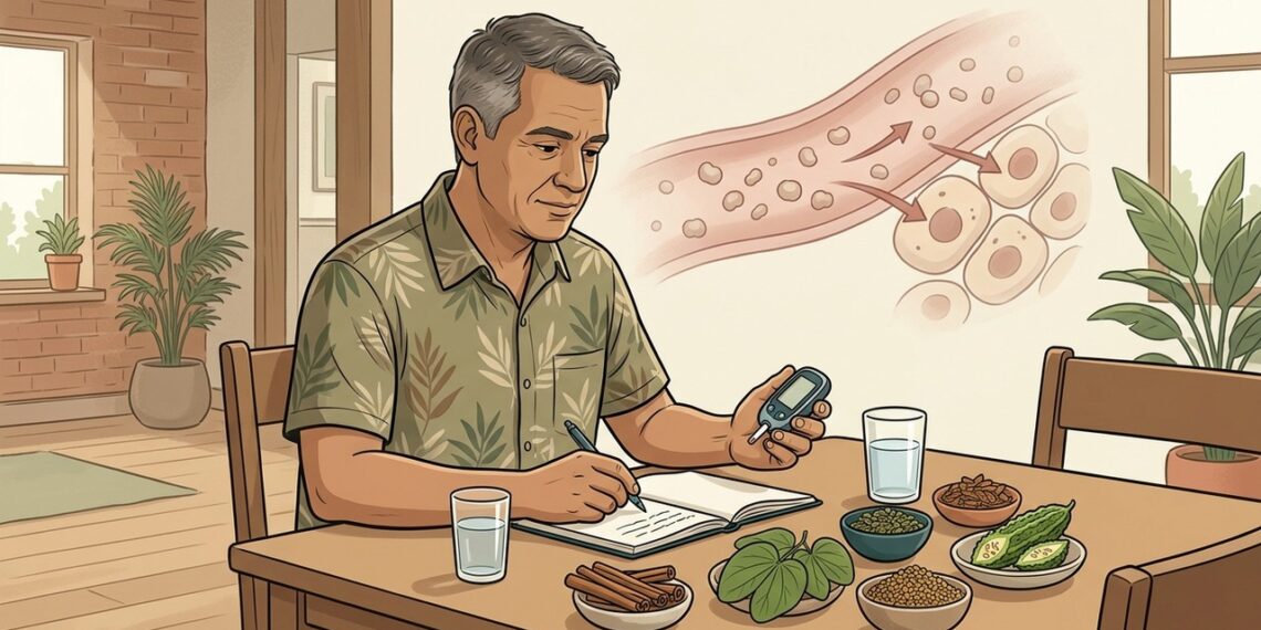 Plantas medicinais que ajudam o controle glicêmico quando combinadas com ajustes alimentares e acompanhamento clínico