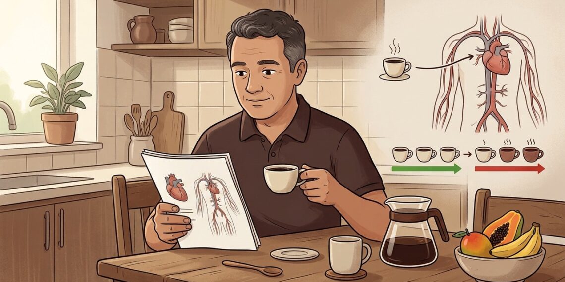 Café e risco cardiovascular: o que grandes estudos observacionais têm mostrado sobre consumo moderado