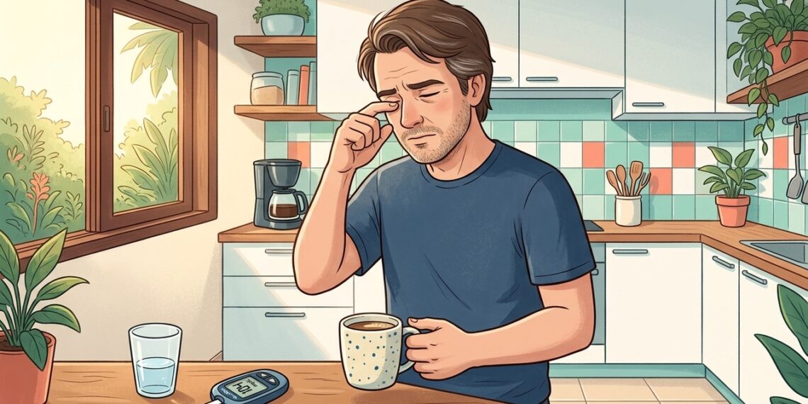 Acordar com a vista embaçada por alguns segundos não é apenas efeito do sono pesado: pode ser sinal precoce de diabetes ou pressão alta fora de controle
