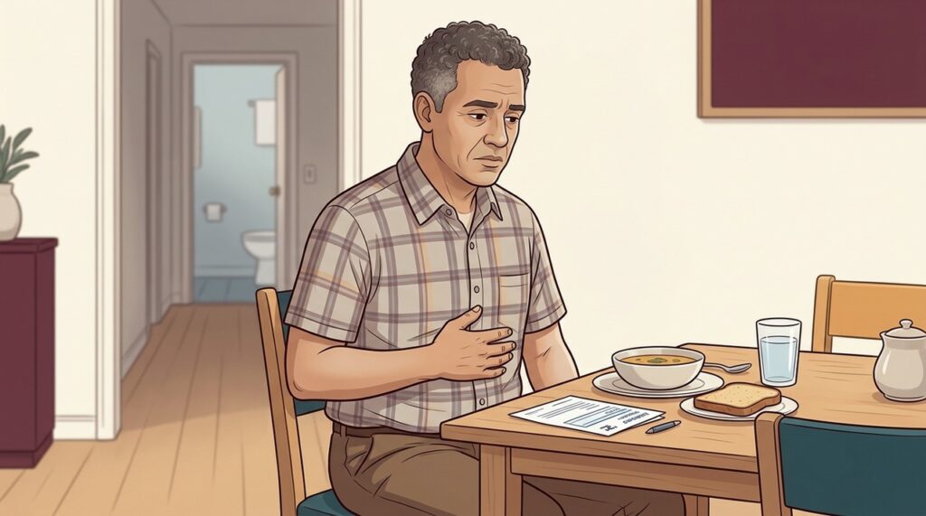 Úlceras podem sangrar lentamente e causar melena, fraqueza e anemia ao longo do tempo.