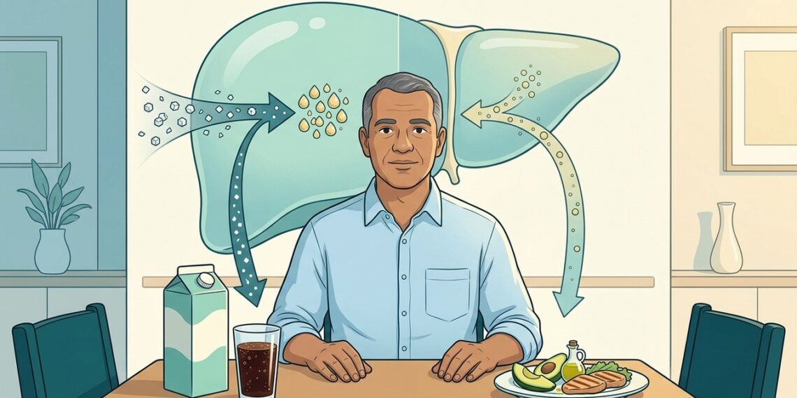 Reduzir refrigerantes e sucos industrializados pode ter mais impacto sobre o fígado do que cortar alimentos gordurosos