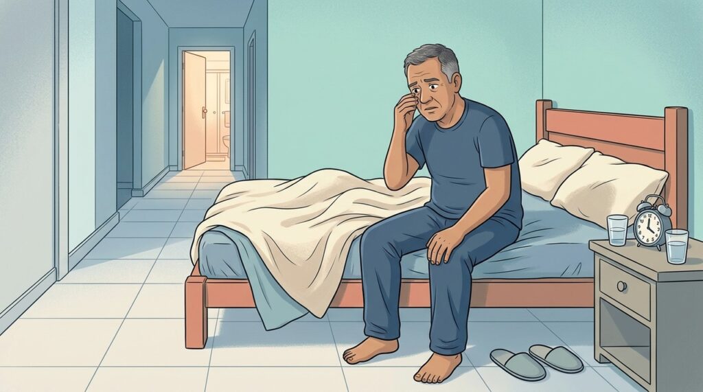Acordar várias vezes para urinar merece investigação, especialmente após os 50 anos.