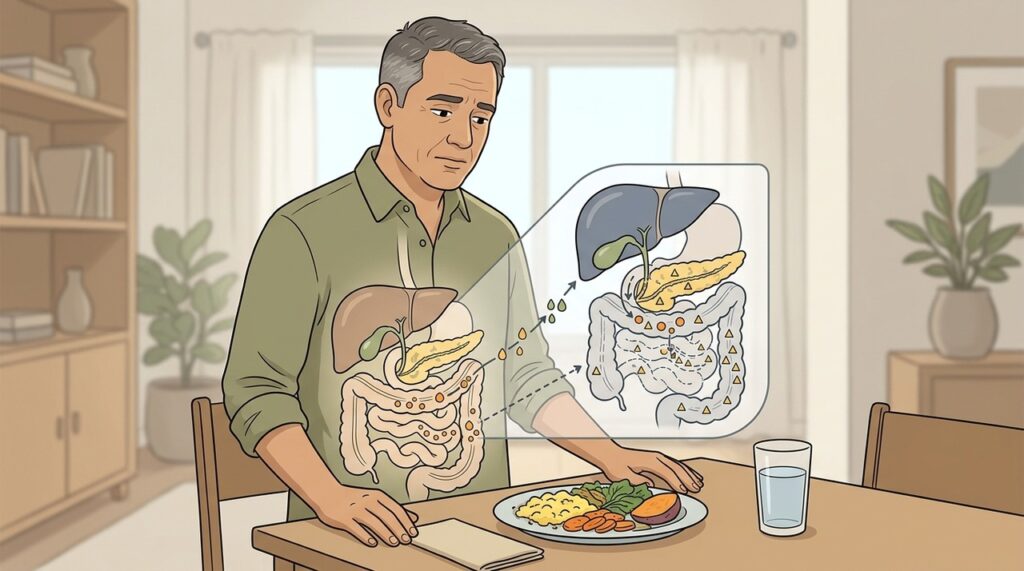 Problemas digestivos podem impedir o aproveitamento adequado da vitamina A.