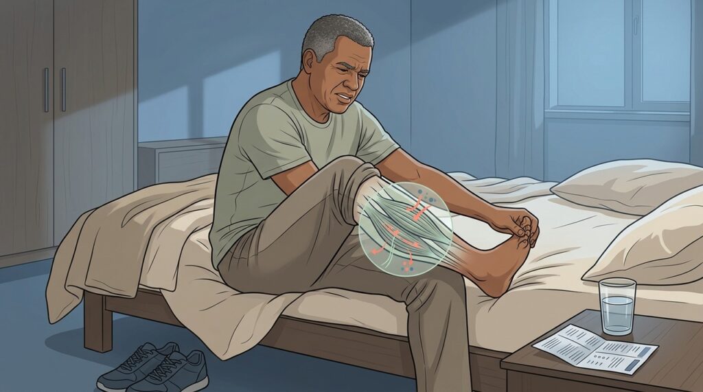 Músculo, circulação, medicamentos e eletrólitos podem estar envolvidos nas câimbras noturnas.