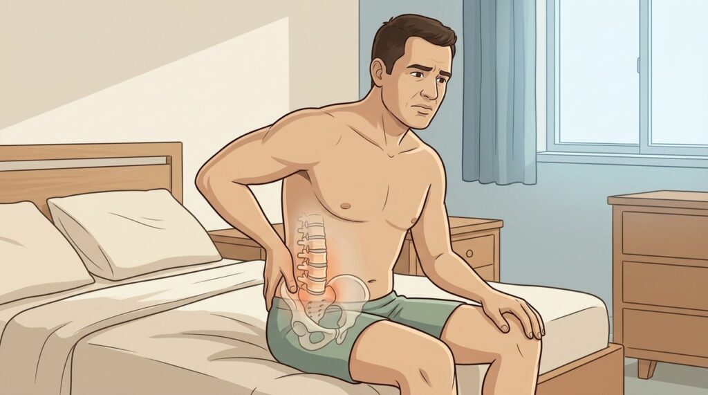 Dor que melhora com movimento merece atenção para possível espondiloartrite axial.