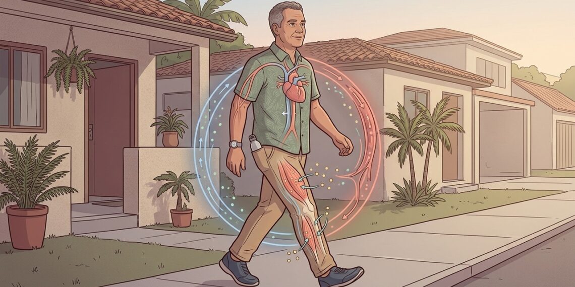 Como a prática regular de caminhada afeta a saúde do coração e o controle do açúcar no sangue