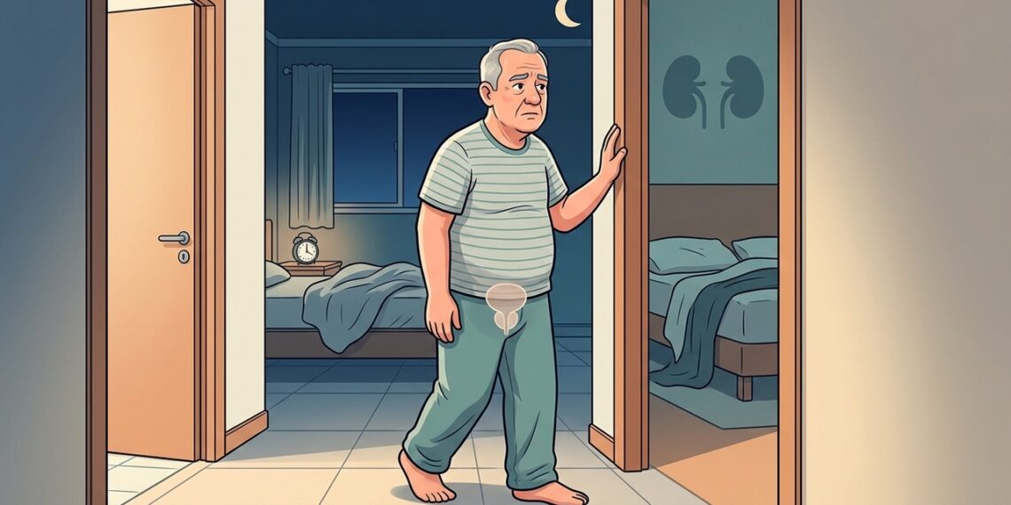 Vontade frequente de urinar à noite sem beber muito líquido pode ser uma pista frequentemente esquecida de alteração na próstata ou nos rins