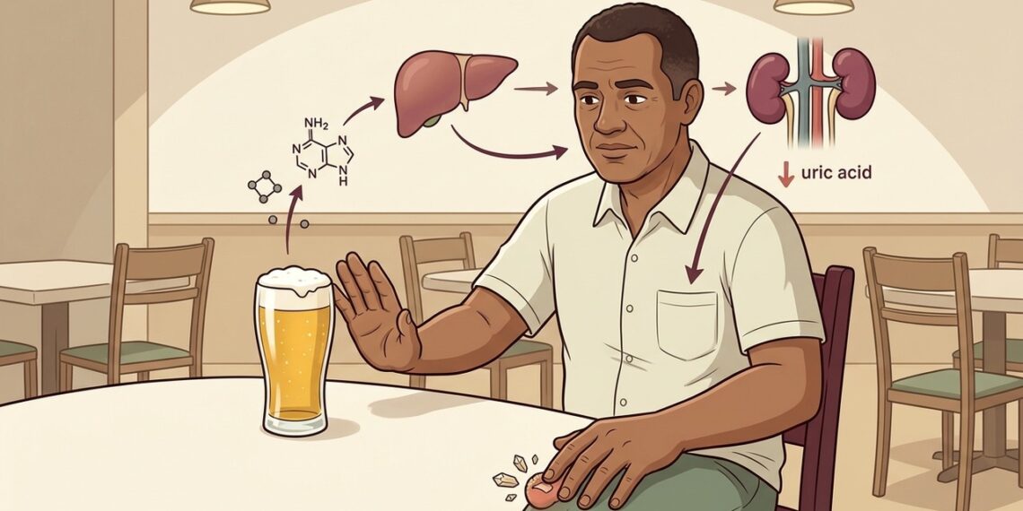 Gota: como o consumo de cerveja afeta os níveis de ácido úrico