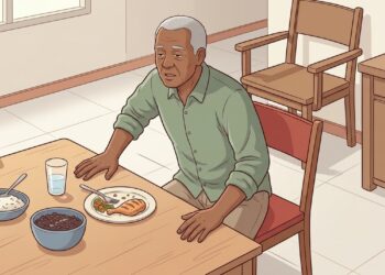 Sono e tontura depois do almoço em idosos podem acontecer quando a pressão cai após a refeição