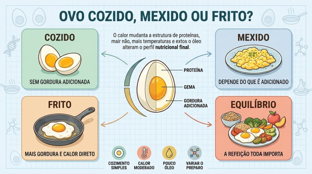 Gordura adicionada, intensidade do calor e composição da refeição diferenciam cada preparo.