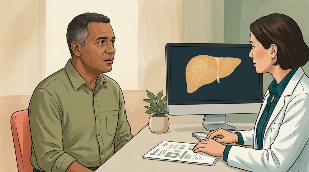 Alimentação equilibrada, atividade física e controle metabólico ajudam a proteger o fígado.