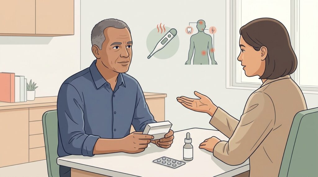 Comprimidos e gotas exigem doses adequadas à idade e situação clínica.