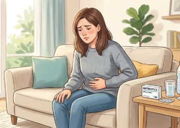 A diarreia pode surgir durante ou após o uso de antibióticos devido a alterações no equilíbrio intestinal.