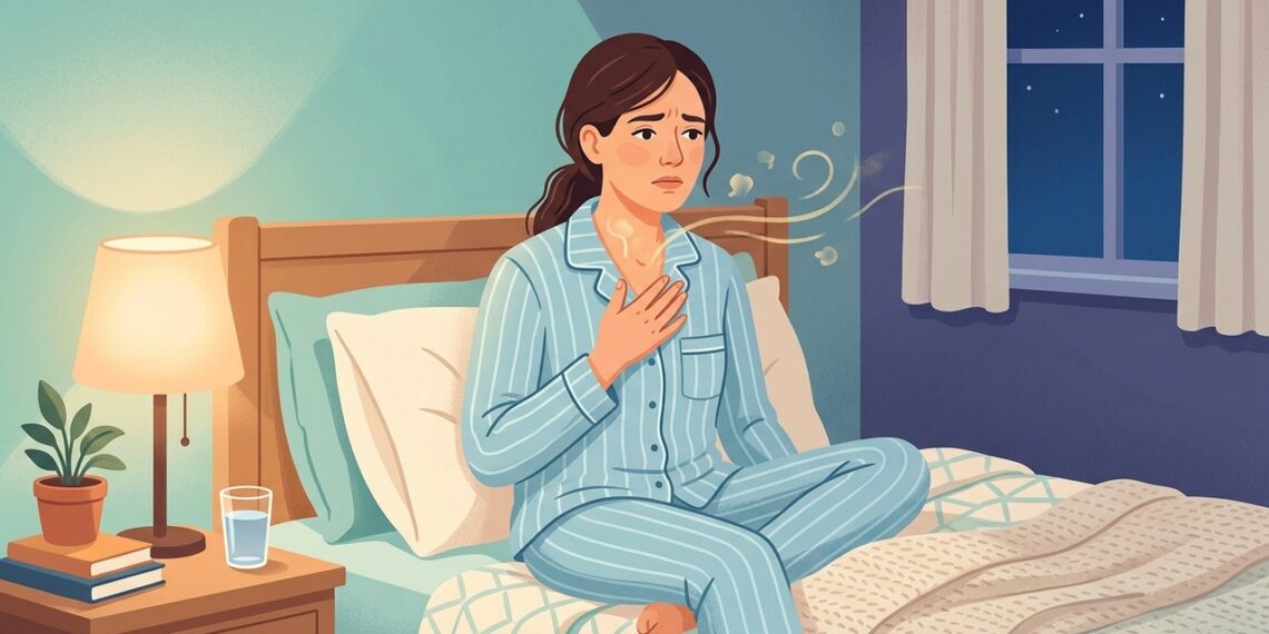 O chiado no peito que aparece à noite ou no frio pode estar relacionado ao estreitamento e à irritação das vias respiratórias.