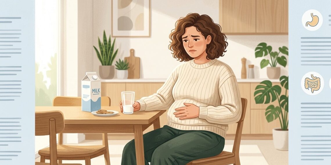 Estufamento, gases e desconforto após consumir leite podem estar relacionados à intolerância à lactose.