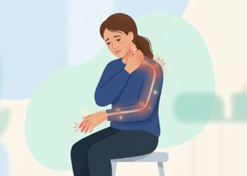 Dor no pescoço que desce para o braço com formigamento pode envolver irritação de um nervo.