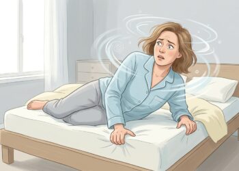 Vertigem intensa ao virar na cama pode ser desencadeada pela mudança da posição da cabeça.