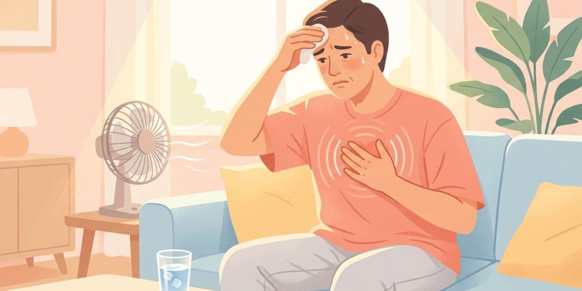 Calor excessivo, coração acelerado e perda de peso podem ocorrer quando a tireoide está funcionando acima do normal.