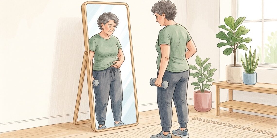A perda gradual de massa muscular pode favorecer o ganho de peso após os 40 anos.