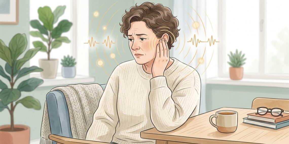 Ouvir uma pulsação no ouvido no ritmo do coração pode indicar zumbido pulsátil.
