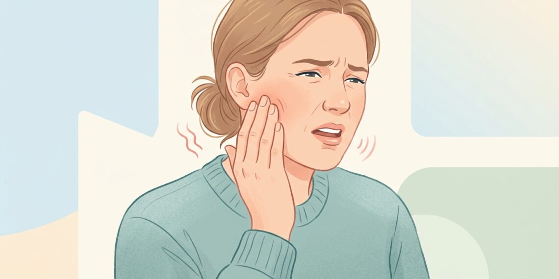 Estalos com dor perto do ouvido e dificuldade para mastigar podem estar relacionados à articulação temporomandibular.