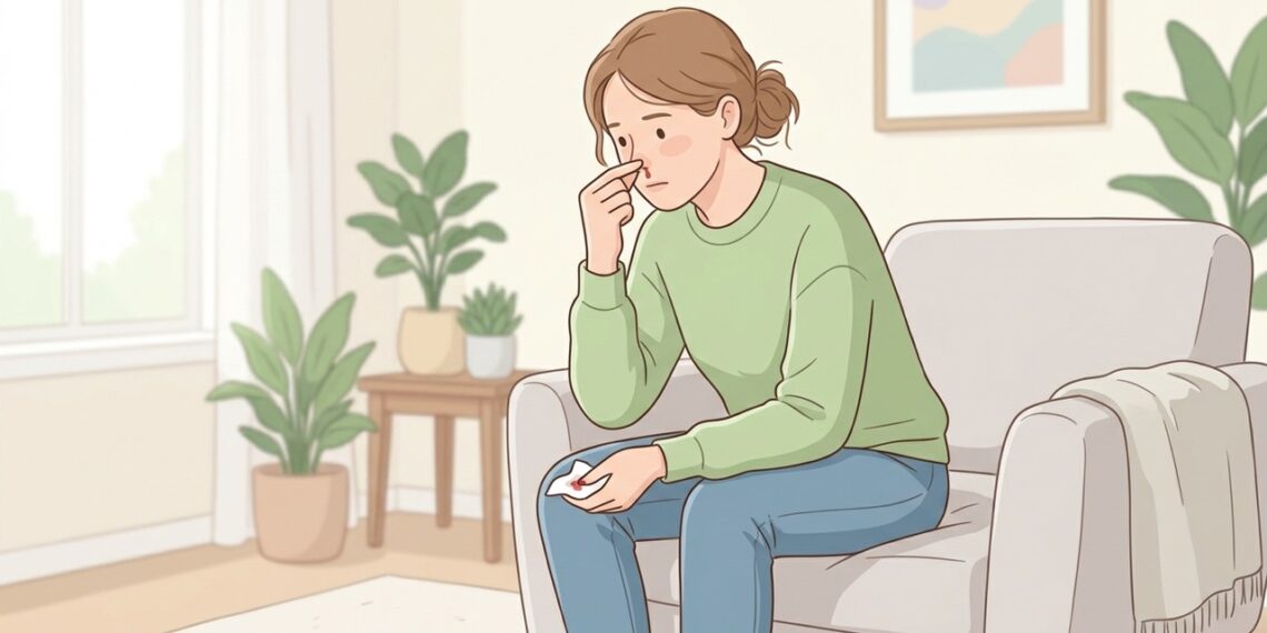 Ar seco e irritação da mucosa estão entre as causas comuns de sangramento nasal.
